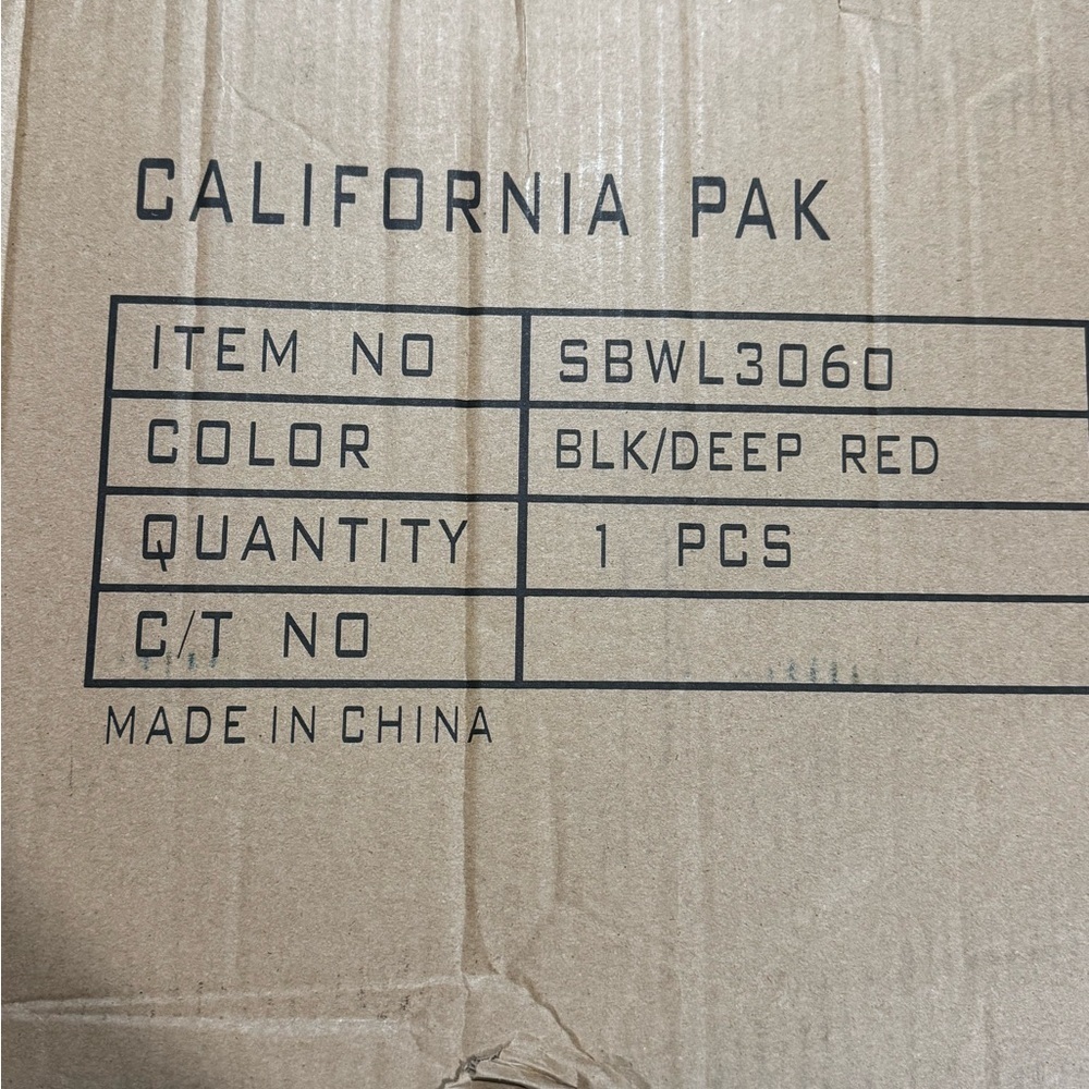 CALPAK Rolling Laptop Tote Carry On Wheeled Bag Black Red - Picture 13 of 13